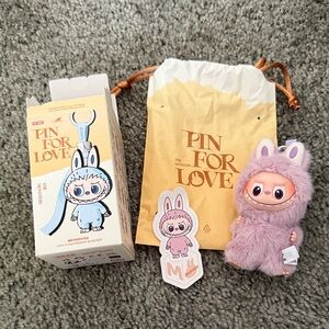 Labubu Pin for Love Letter 'M'